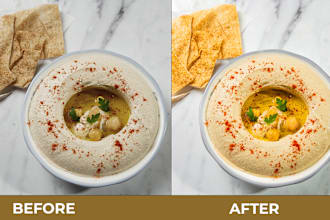 pro food photo editing with unlimited revisions