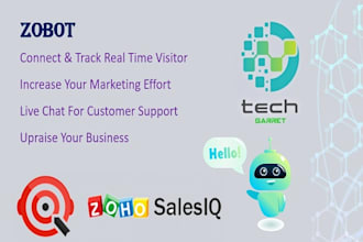 develop zoho bot salesiq script for your website