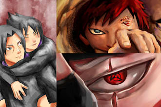 draw anime fan art and illustrations