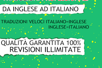 traduzioni inglese e italiano no ia