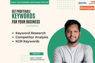 do keyword research and competitor analysis for your business
