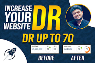 increase domain rating DR without google redirect