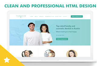 design website with html, css and bootstrap