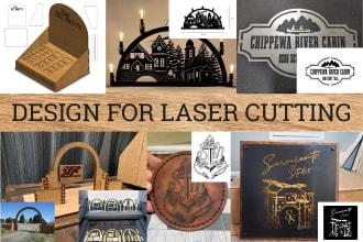 design for laser cutting, etching and engraving
