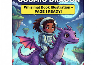 draw whimsical children book illustration and story art
