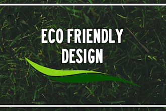 design eco friendly  green environment natural flyer and poster