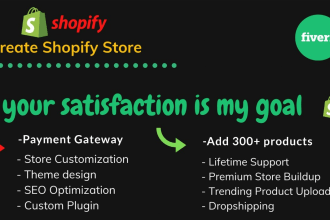 create, launch and manage shopify dropshipping store