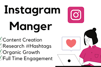 be your social media manager for instagram, facebook and x