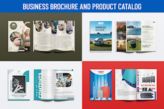 design professional business brochure and product catalog