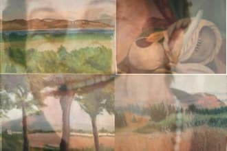 give your photos an artistic look by making them double layered