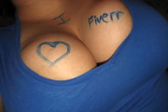 paint your message or website on myself in a photo