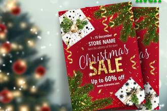 do christmas card design, party poster, new year, invitation