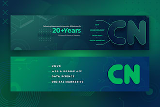 design a professional linkedin  etsy  shopify cover banner