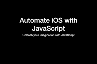 write javascript for automation in scriptable ios app