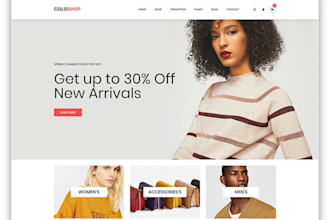 design responsive woocommerce, clothing, boutique, fashion, accessory website