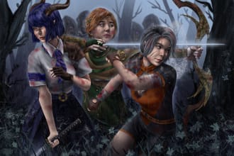 create fantasy, concept art, book cover design