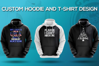 do custom typography hoodie and sweater design