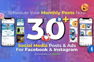 create engaging social media post designs for facebook and instagram