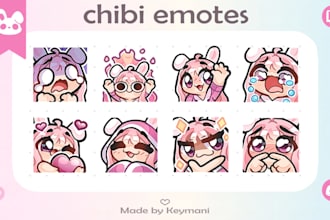 draw chibi emotes in my style