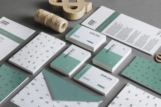 design business cards, letterheads, stationery and envelope