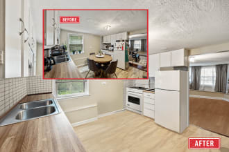 do real estate photo editing and retouching in 2 hour