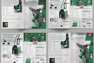 design modern professional catalog company brochure or brand profile
