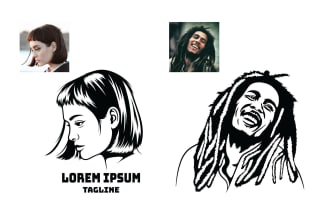 create a unique stencil, silhouette