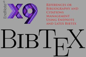manage the references or citations with latex bibtex and endnote