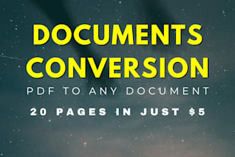 convert PDF to word, pdf to excel, copy paste, data entry