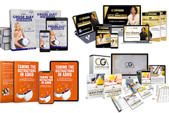 a digital product mockup and ecover bundle