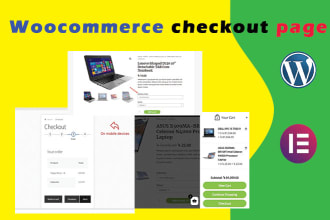 do any woocommerce checkout page, cart page customisation