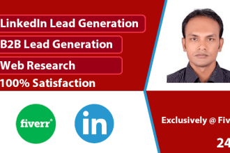 do b2b lead generation, linkedin leads, web research