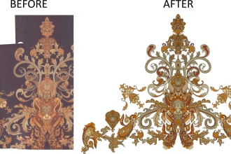 create a seamless pattern from your image or fabric