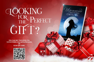 prepare christmas greeting card to promote your book
