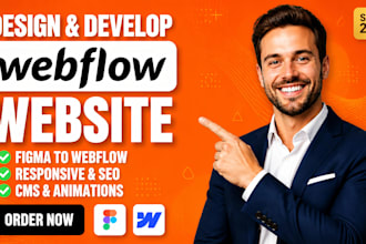 design and develop webflow website, figma to webflow, webflow expert