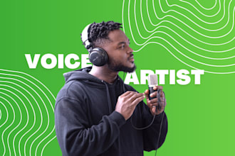 record an amazing african male voice over
