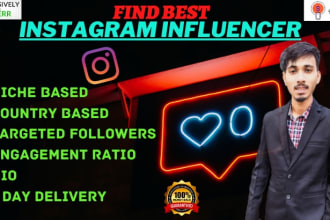 find best instagram influencer for your niche or business