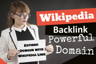 give you an expired domain with a wikipedia backlink