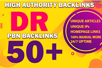 high da DR 50 seo dofollow backlinks link building