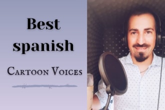 do multiple cartoon latin spanish voice over