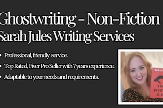 ghostwrite your non fiction manuscript