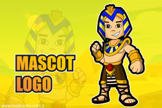 design cartoon, mascot, or character logo