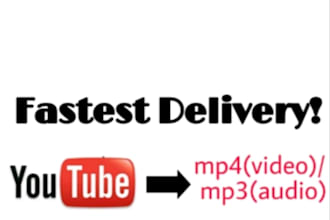 convert youtube to mp4 or mp3