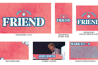 design a sermon series graphic or title