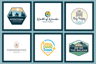 make logo for travel agency or blogger or traveler
