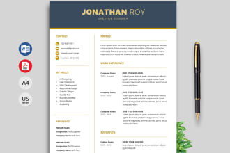 write academic and professional resume excellent skills