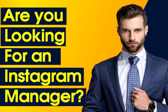 be your social media manager for instagram account to get organic growth
