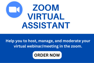 manage your zoom event as a zoom virtual assistant
