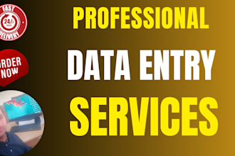 do data collection, data entry work and data scraping
