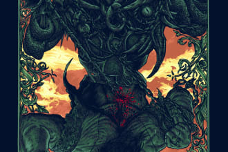 draw amazing dark fantasy and viking art style